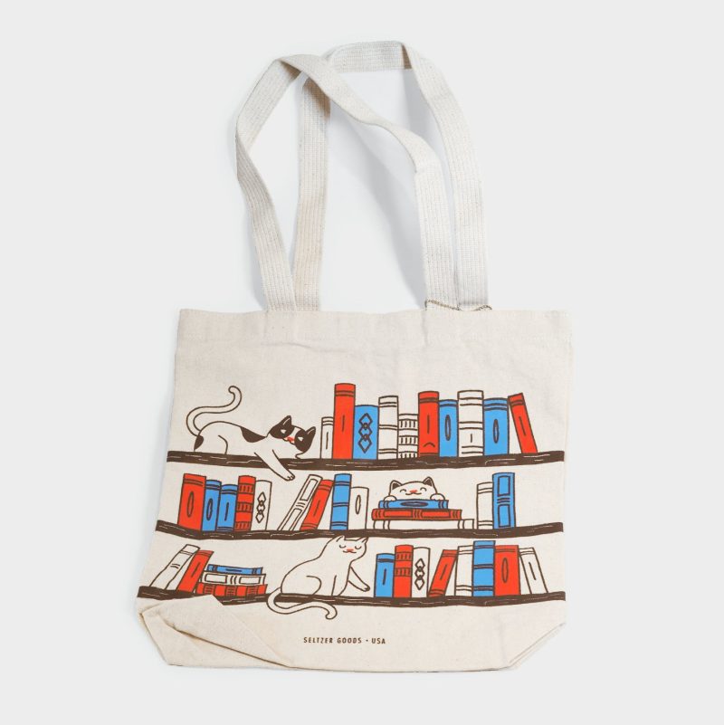 bookshelfcatstotebag final